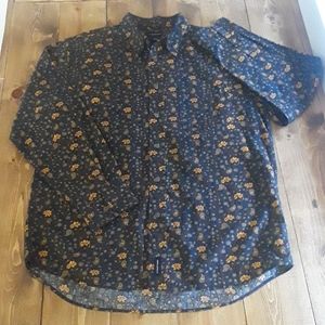 Structure men's long sleeve button down